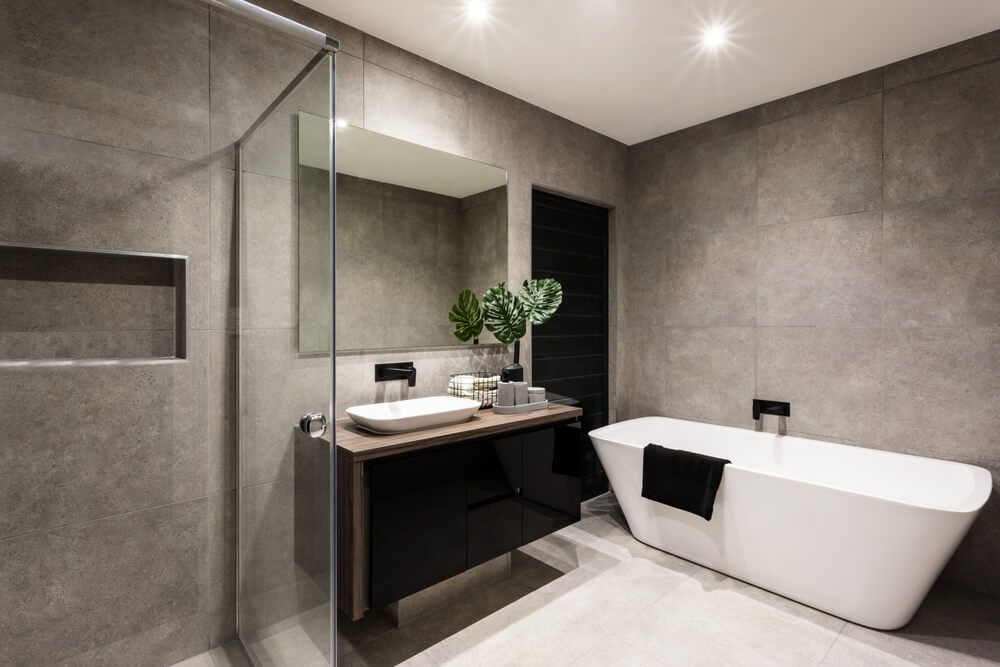 Hand-laid plaster specialty finish on an interior wall